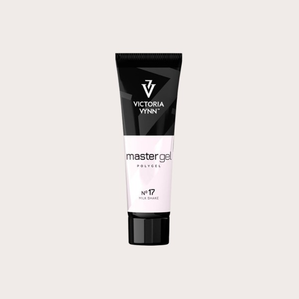 Master Gel 17 Milk Shake de Victoria Vynn gel acrílico blanco lechoso con matiz rosa de 60 g