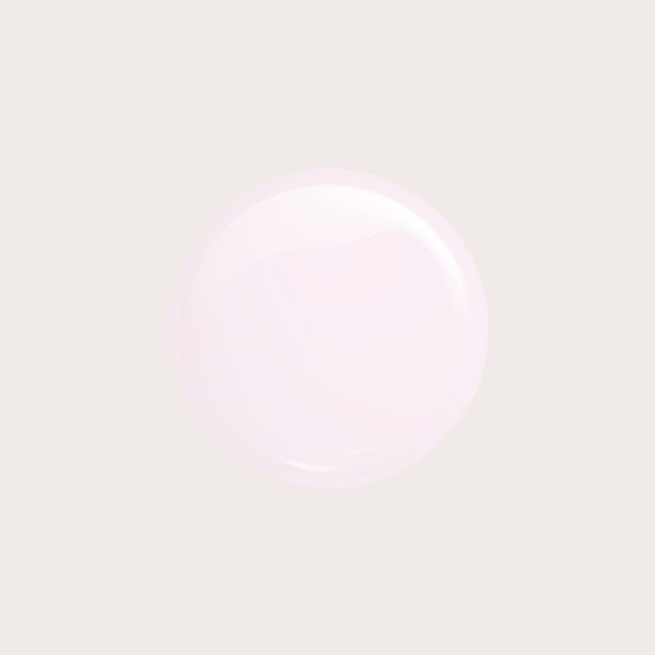 Master Gel 17 Milk Shake muestra del tono blanco lechoso con matiz rosa y cobertura del 90%.