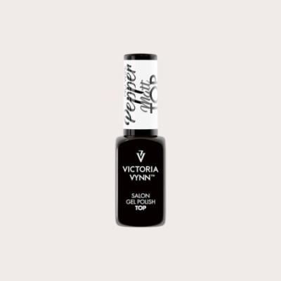 Gel Polish Top No Wipe Matt Pepper 8ml