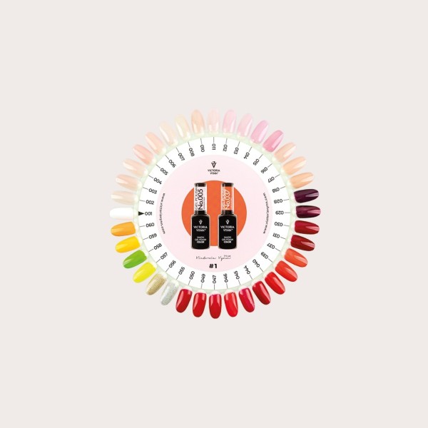 VV Gel Polish Color Chart 1 1-60