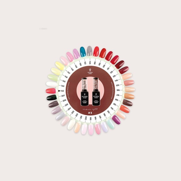 VV Gel Polish Color Chart 3 142-207