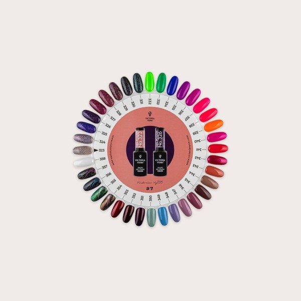 VV Gel Polish Color Chart 7 323-358